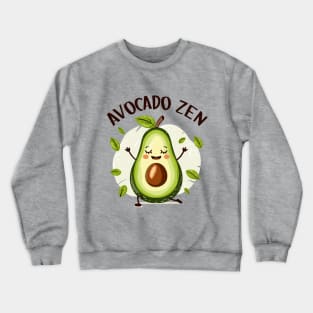 Avocado Zen: Yoga Bliss Crewneck Sweatshirt